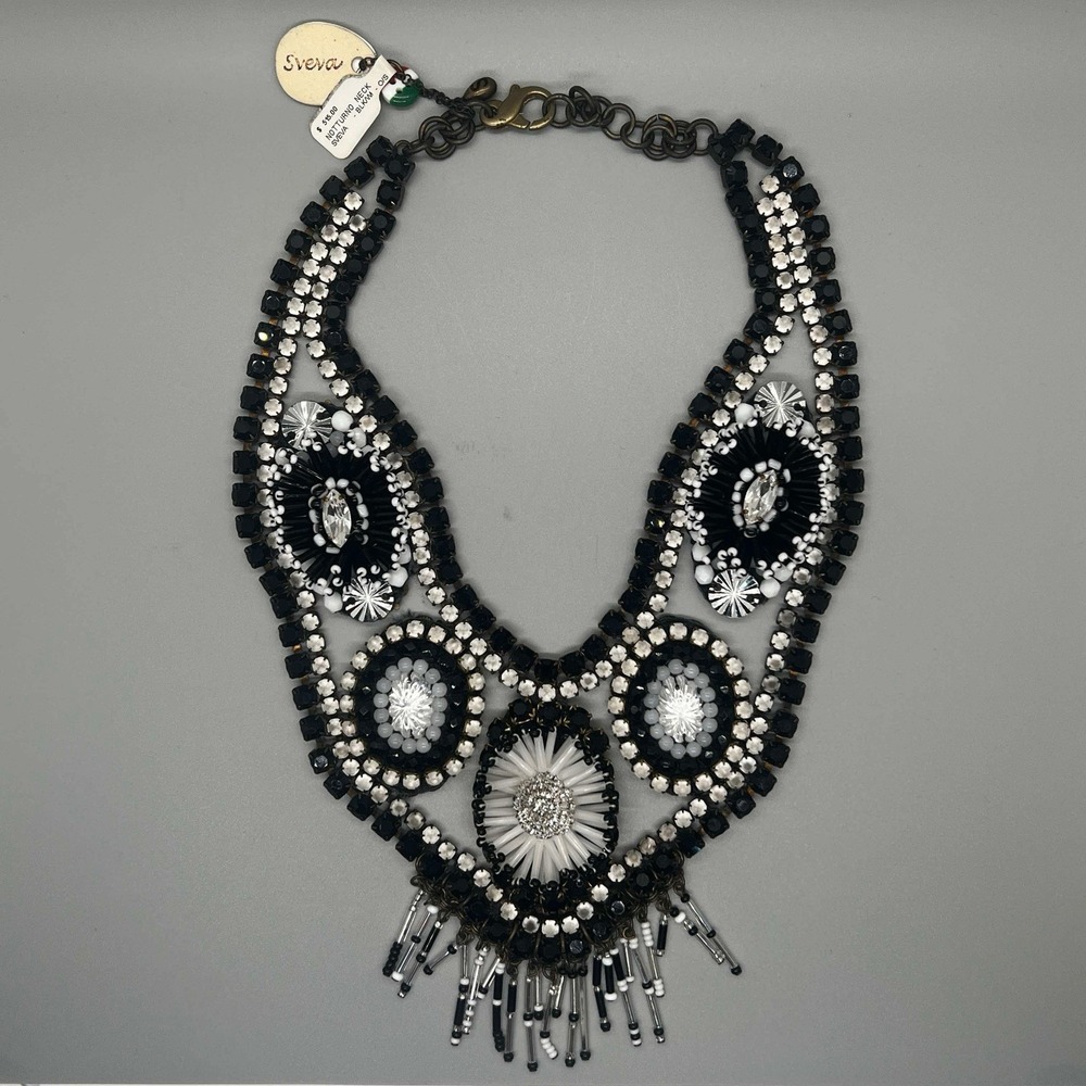 Sveva Collection Beaded Necklace Hand‎ Made in Italy NEW W/tags MSRP$515 Jewelry